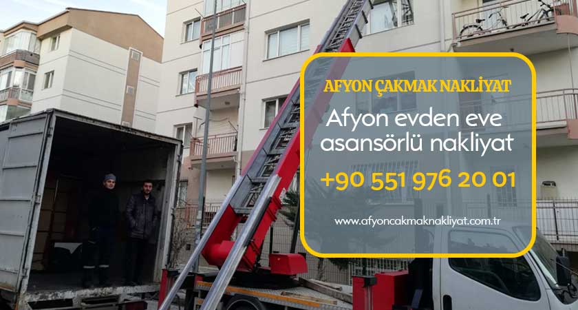 Afyon şehir içi asansörlü nakliyat