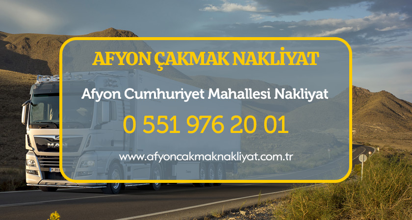 Afyon Cumhuriyet evden eve nakliyat